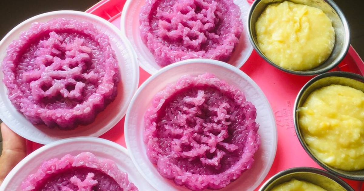 Chè đậu xanh xôi lá cẩm