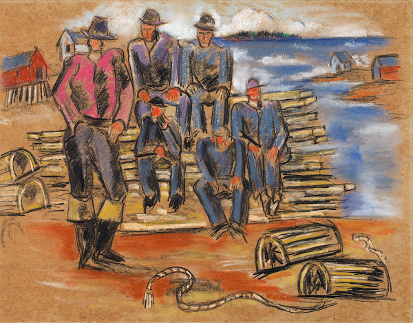 Study for Lobster Fishermen 1940