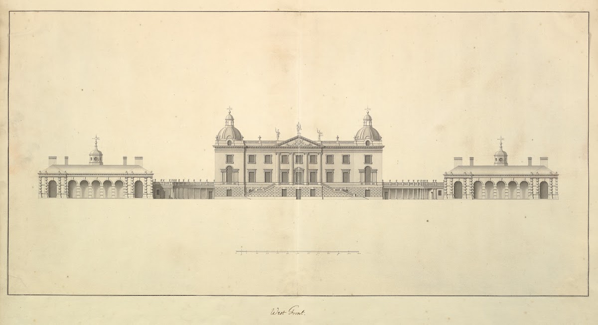 The West Front of Houghton Hall Norfolk Elevation 1735