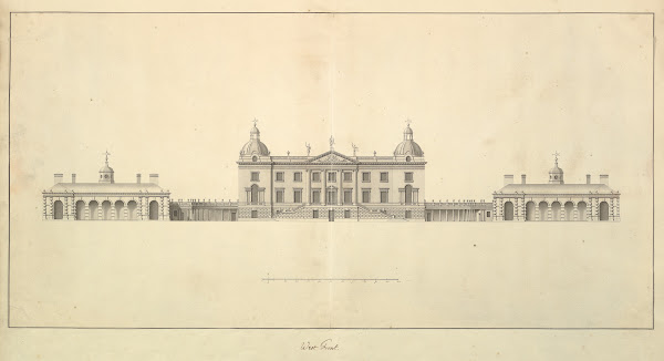 The West Front of Houghton Hall Norfolk Elevation 1735