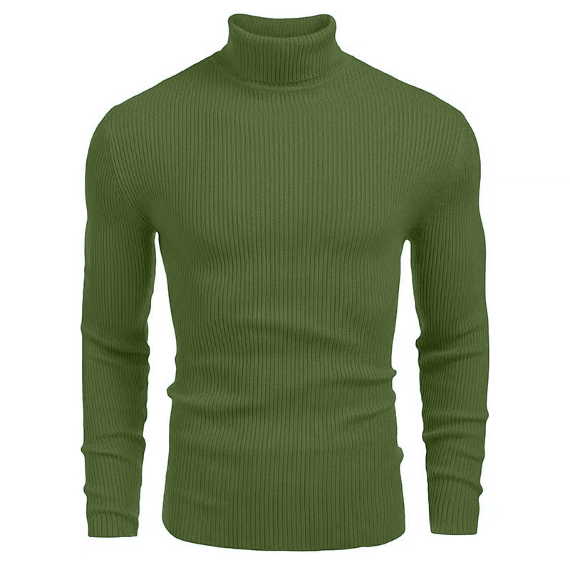 Men's turtleneck sweater, long sleeve, knit