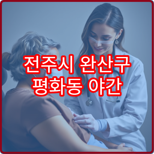전주시 완산구 평화동 야간 안과 진료 가능한 병원 눈 검사 진료 안내