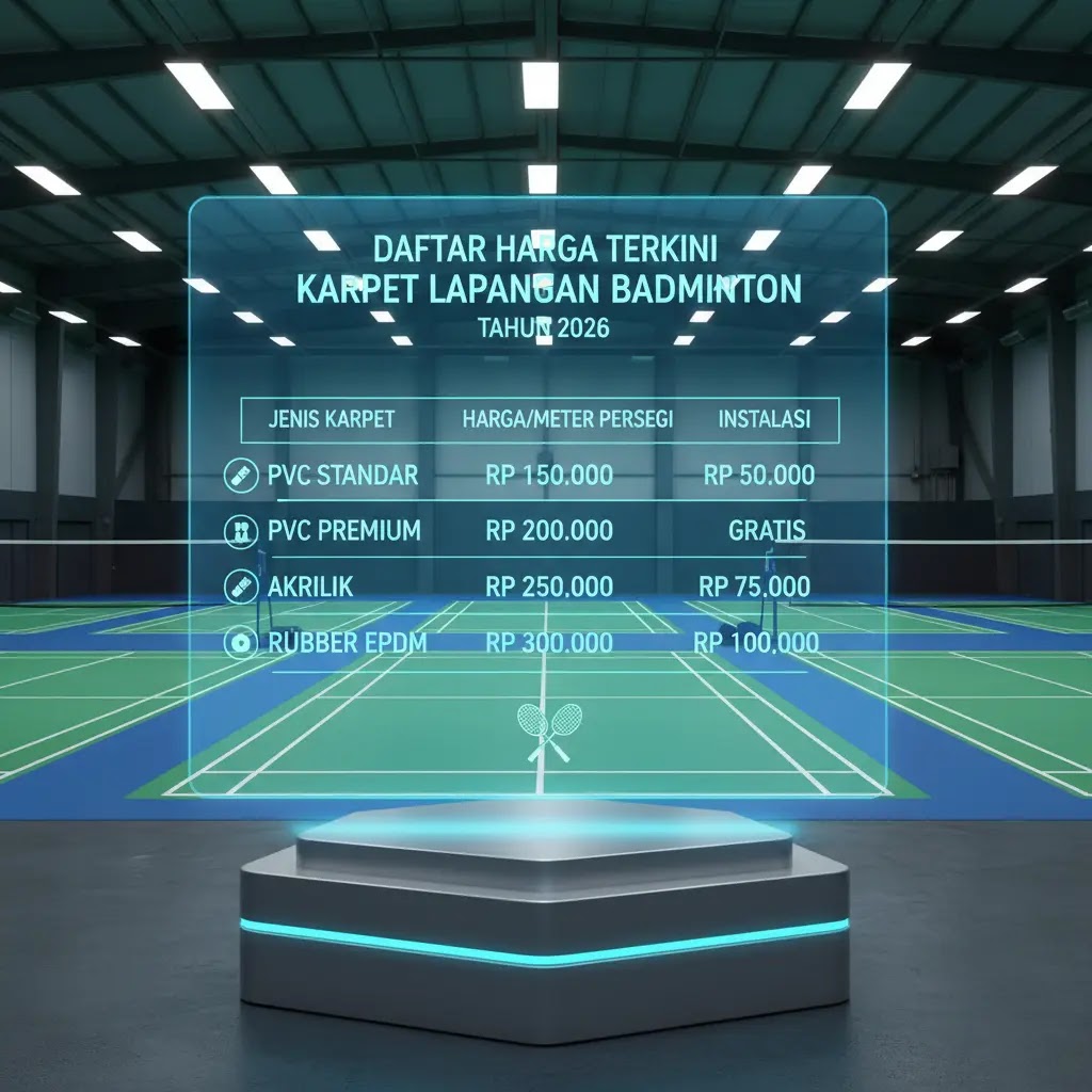 Daftar Harga Terkini Karpet Lapangan Badminton Tahun 2026