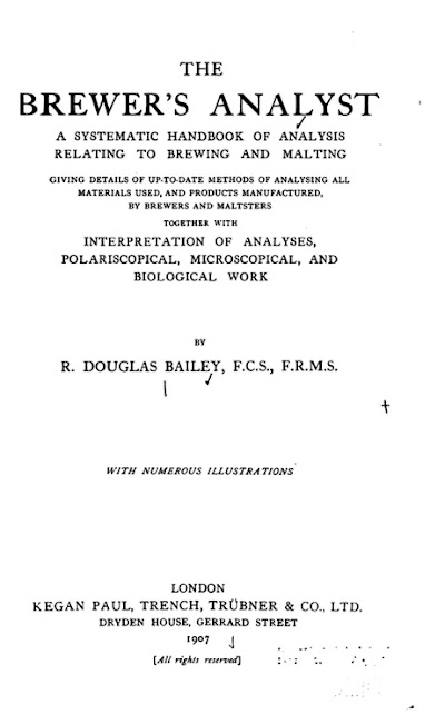 the brewers analyst-a systematic handbook of analysis relating to brewing and malting-1907