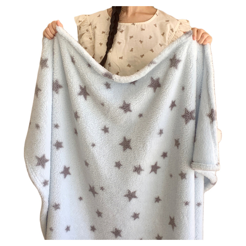 Fleece-Wolldecke aus Polyester, 75–150 cm