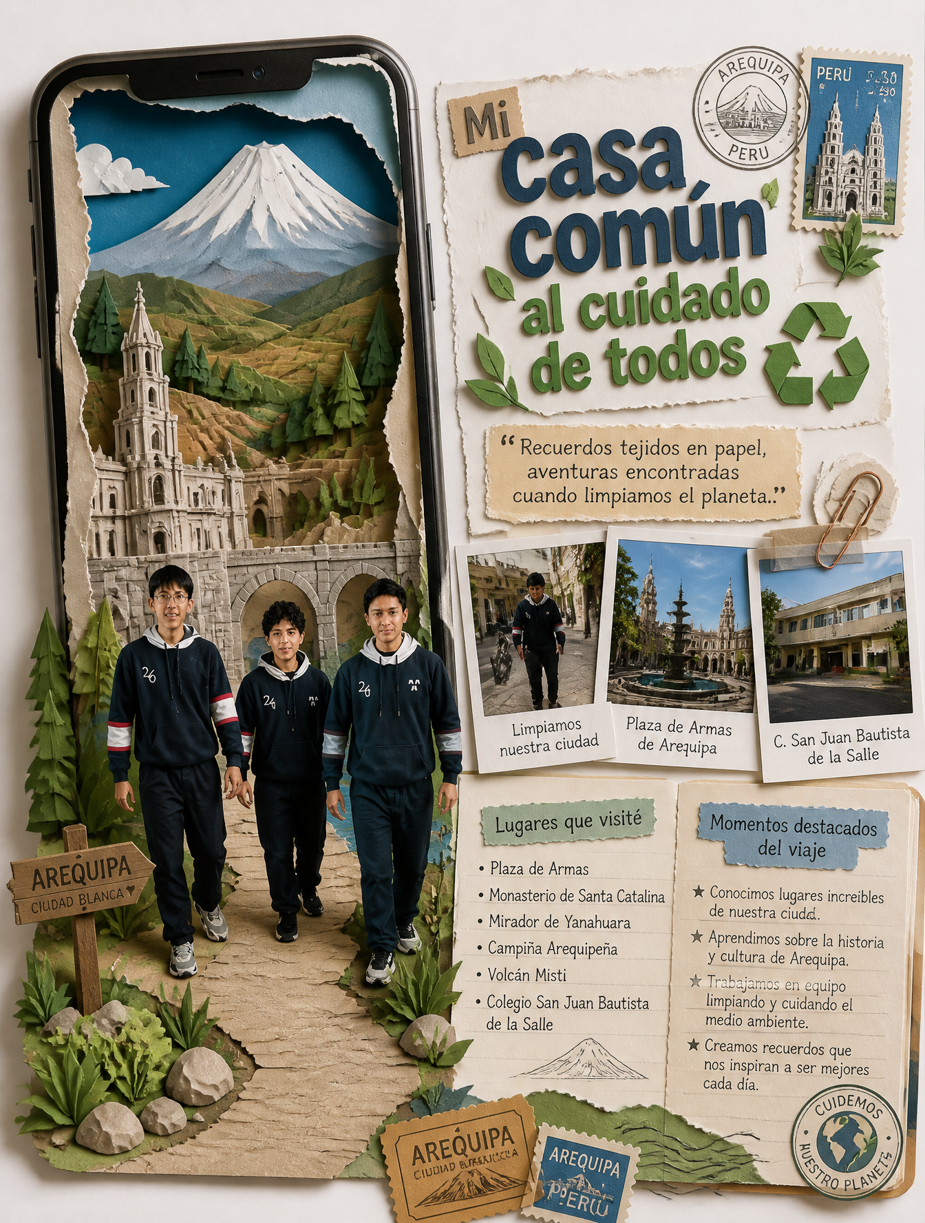 Cartel De Viaje Estilo Diorama