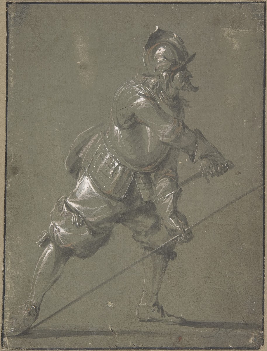 An Infantryman Drawing His Sword 164091