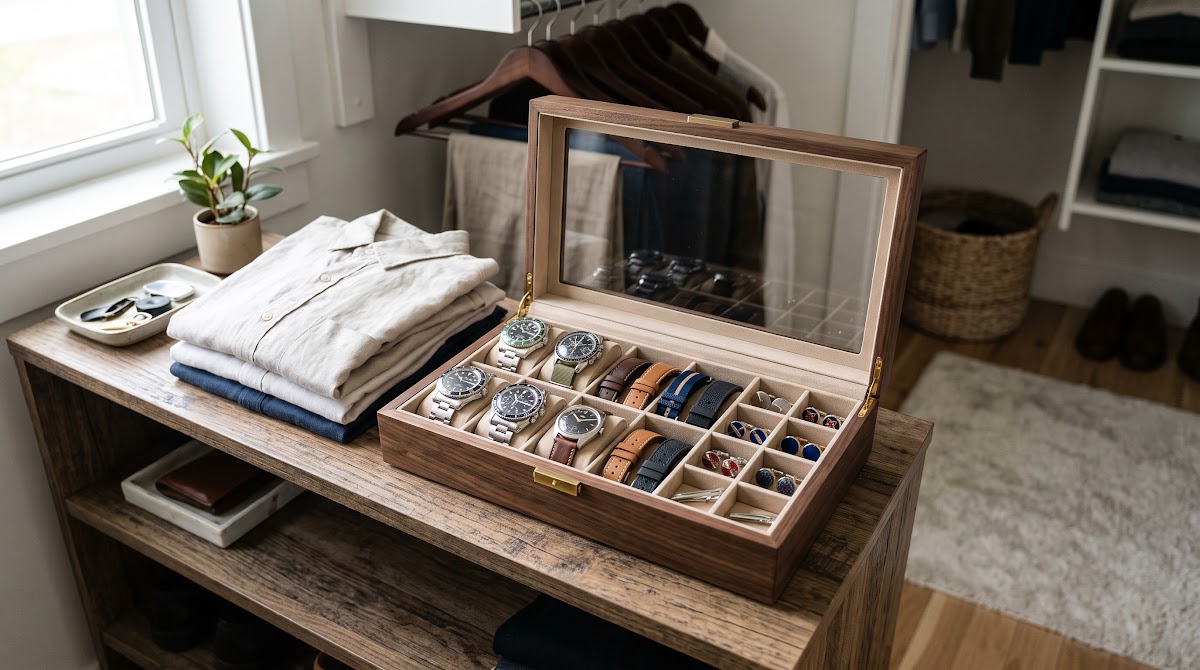 Best Watch Boxes for Men's Accessories (2026) - BEST COMPACT — IN CONTEXT
