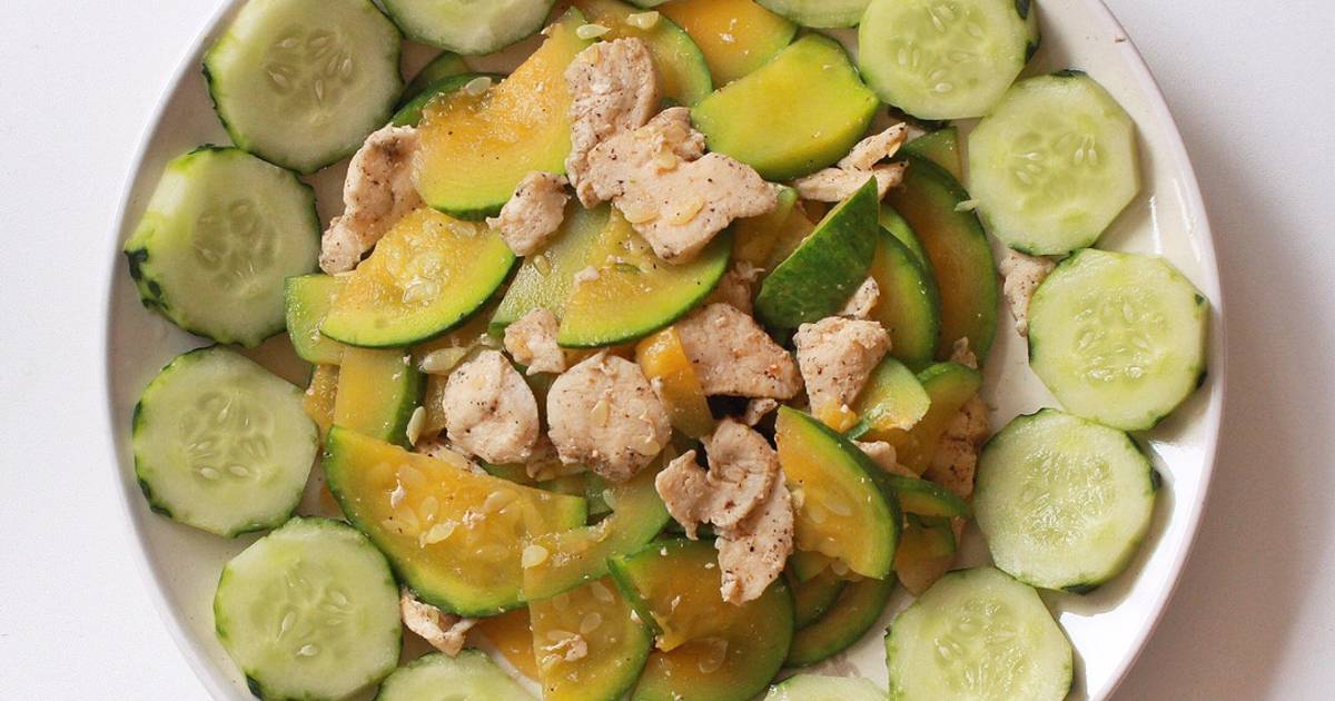 (eatclean) Ức gà xào bí ngòi