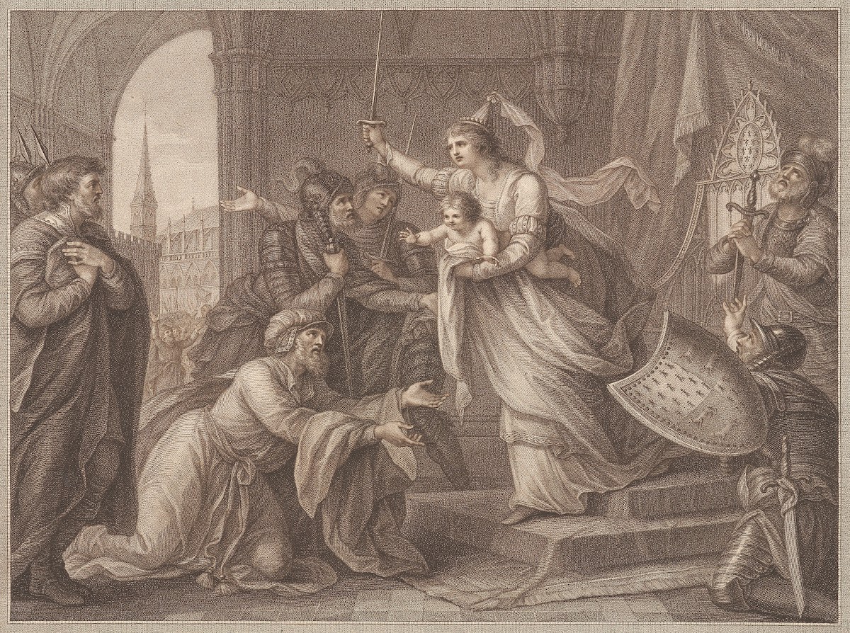 Jane of Flanders Countess of Mountford assembling the Inhabitants of Rennes