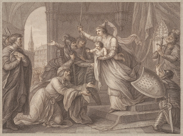 Jane of Flanders Countess of Mountford assembling the Inhabitants of Rennes