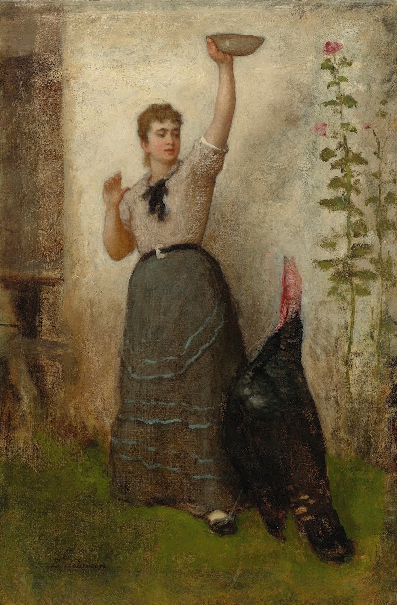 Feeding The Turkey circa 1872 80