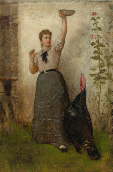 Feeding The Turkey circa 1872 80