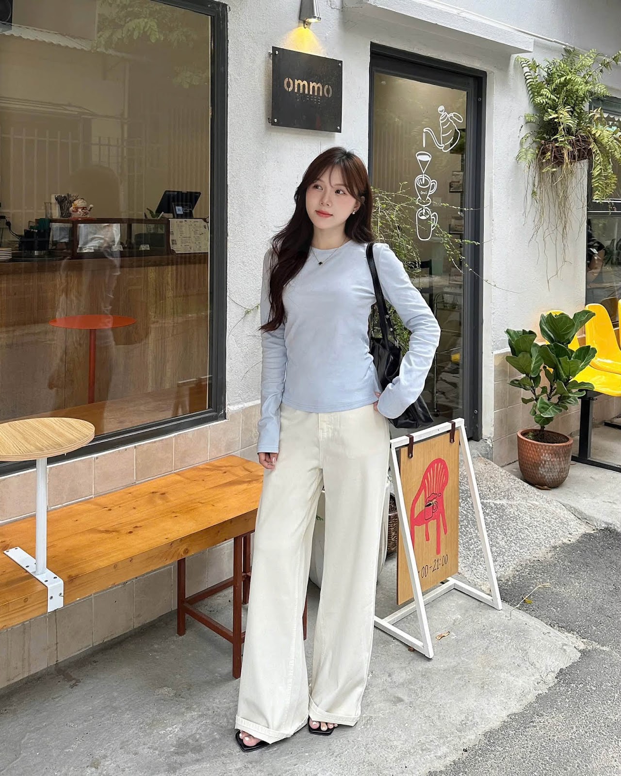 áo thun dài tay trơn cổ tròn XONXEN SHOP 822-1 – Image 6