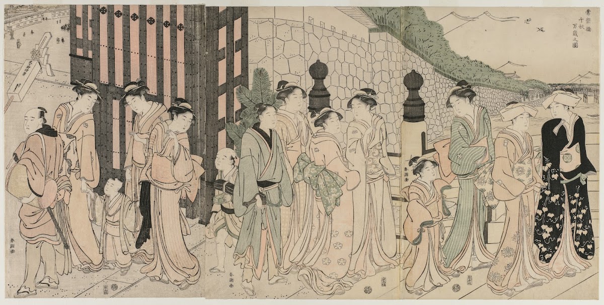 A Thousand Autumns Ten Thousand Years on Tokiwa Bridge early 1790s