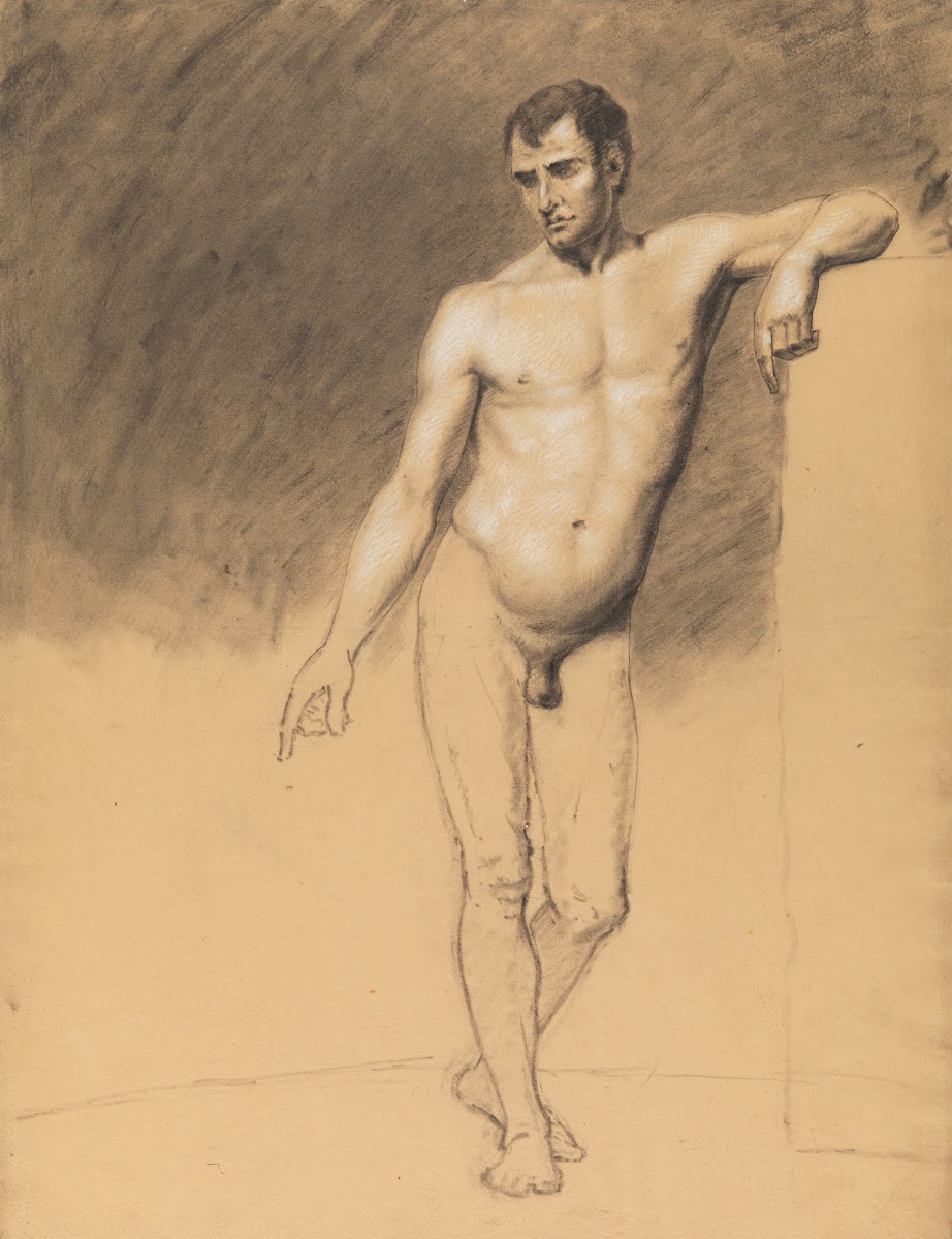 Standing male nude 19th century