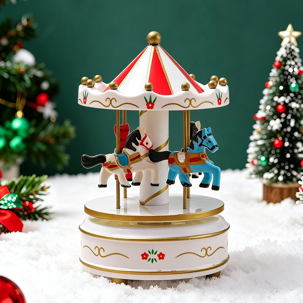 Classic carousel music box for festive occasions