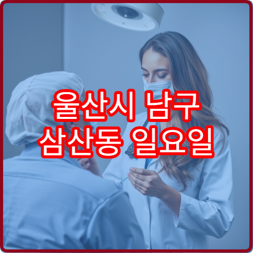 울산시 남구 삼산동 일요일 치과 진료 가능한 병원 응급 치통 진료 정보