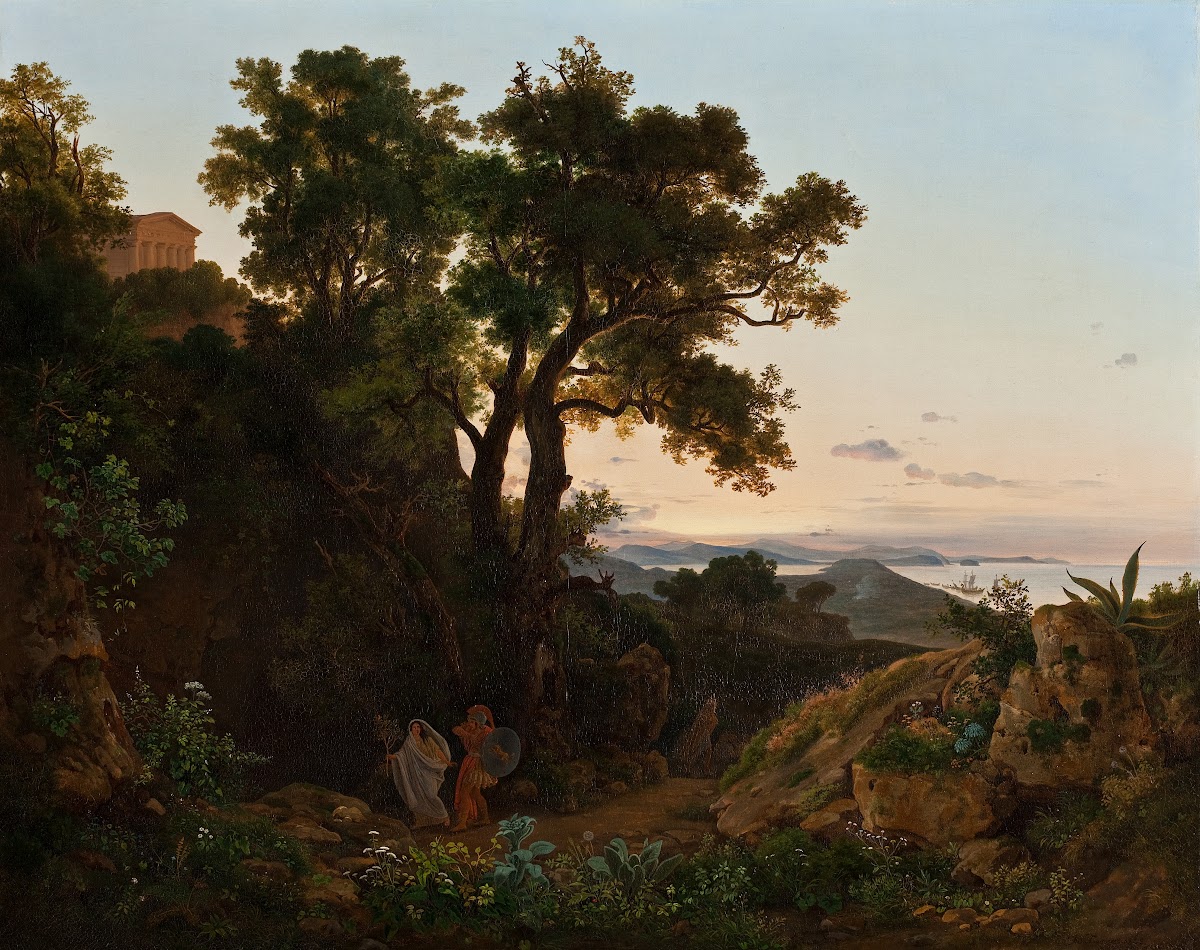 Italian Landscape With Aeneas And The Cumaean Sibyl 1838