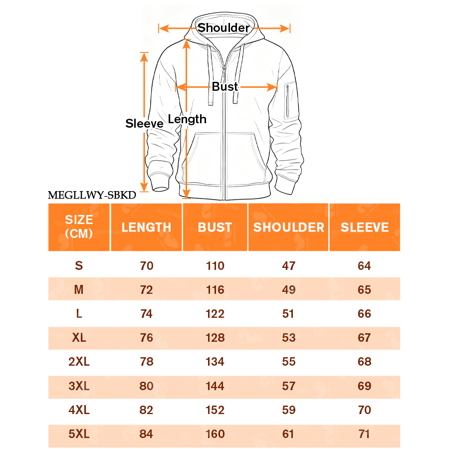 AOP MEG Zip-Up Hoodie - Arm Pocket