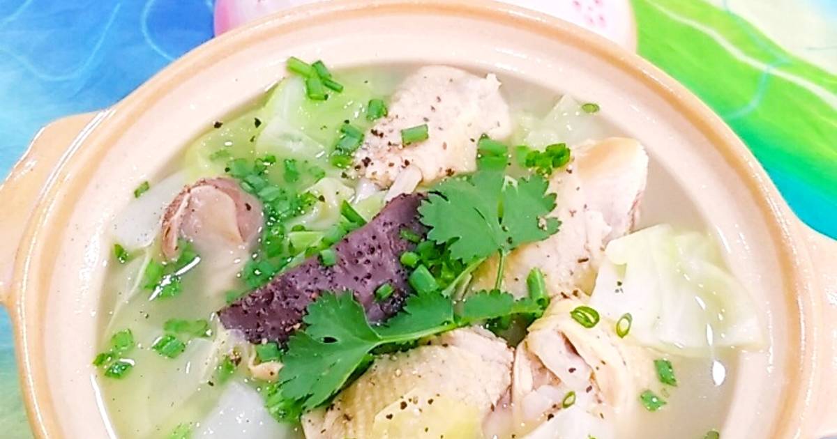 Canh gà sú tim