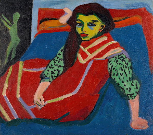 Seated Girl Fränzi Fehrmann 1910 1920