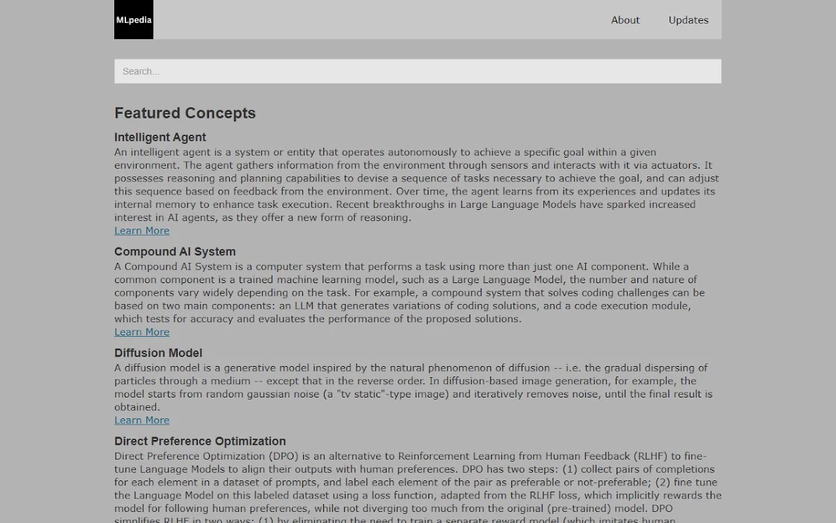 Captura de MLpedia