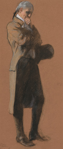 Study for figure of Dr Benjamin Rush in Apotheosis of Pennsylvania mural at the