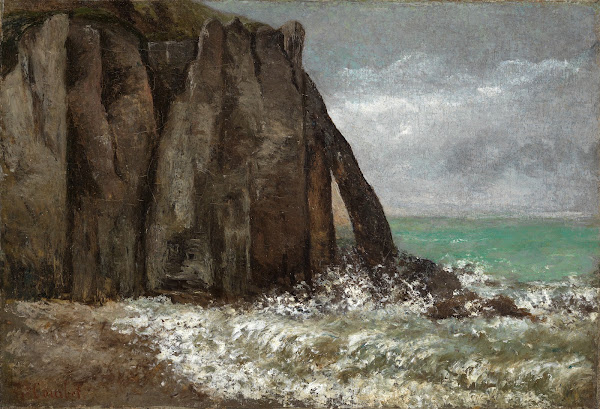 Strand von Etretat 1869