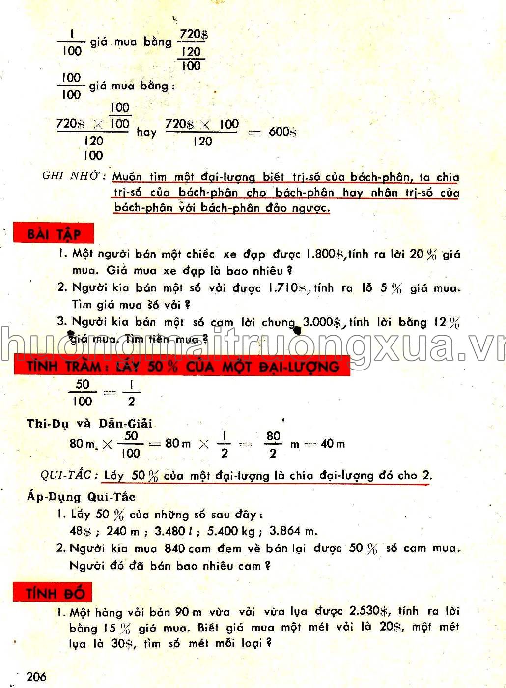 Toán pháp lớp 5 (1970) - Trang 205