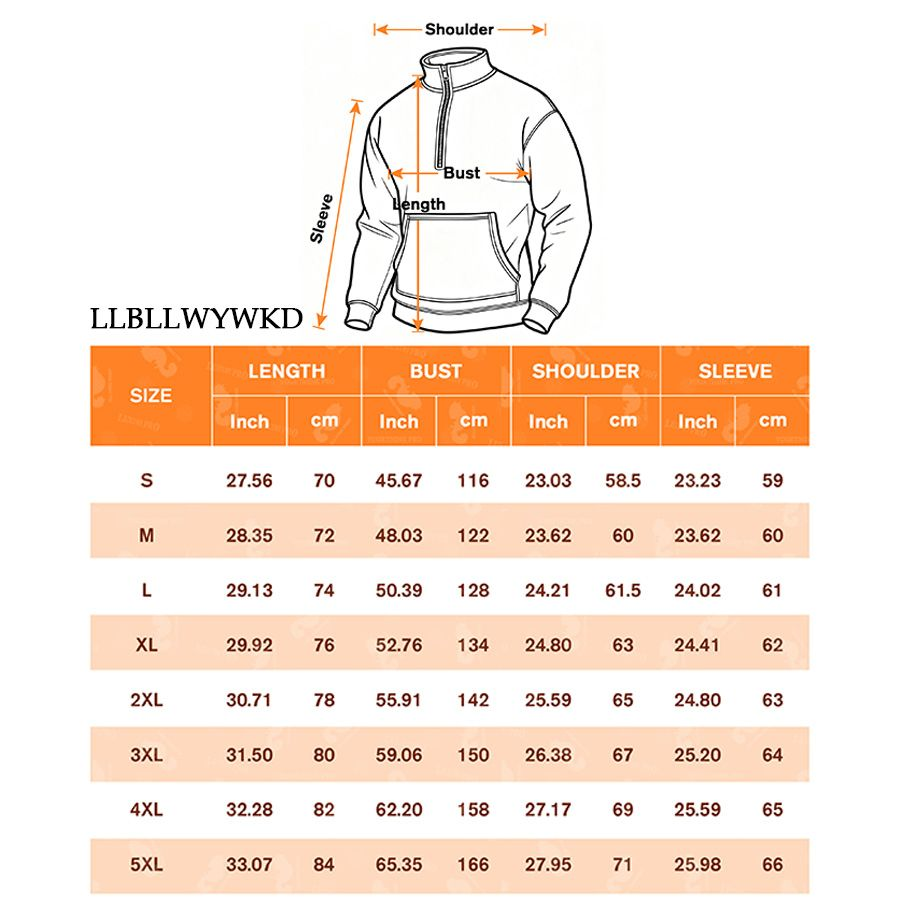Stand-up Collar Half-Zip Pullover Hoodie Pocketless