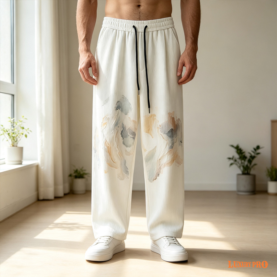 2D corduroy long pants