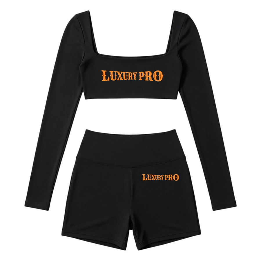 2D High Waist Long Sleeve Yoga Set