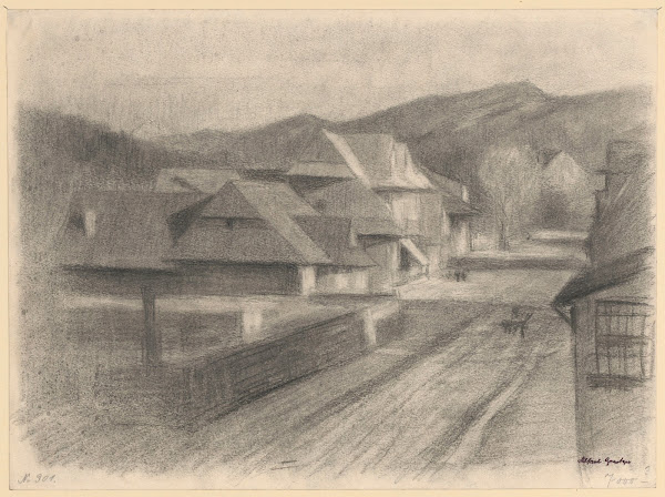 Street in amountain town 1900