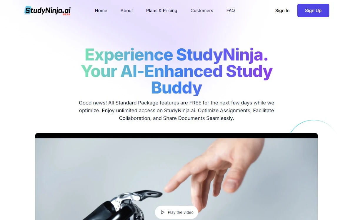 Captura de StudyNinja