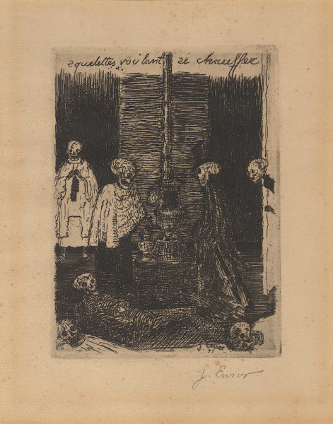 Geraamten die zich willen warmen 1895
