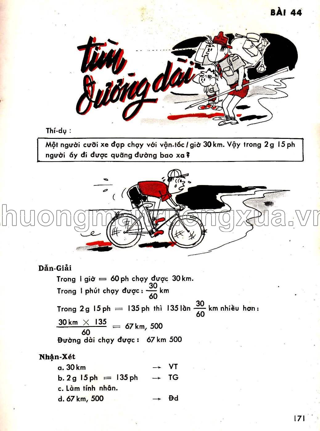 Toán pháp lớp 5 (1970) - Trang 170