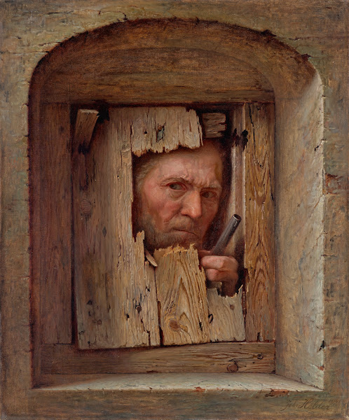 Hidden Man Armed With A Pistol 1901