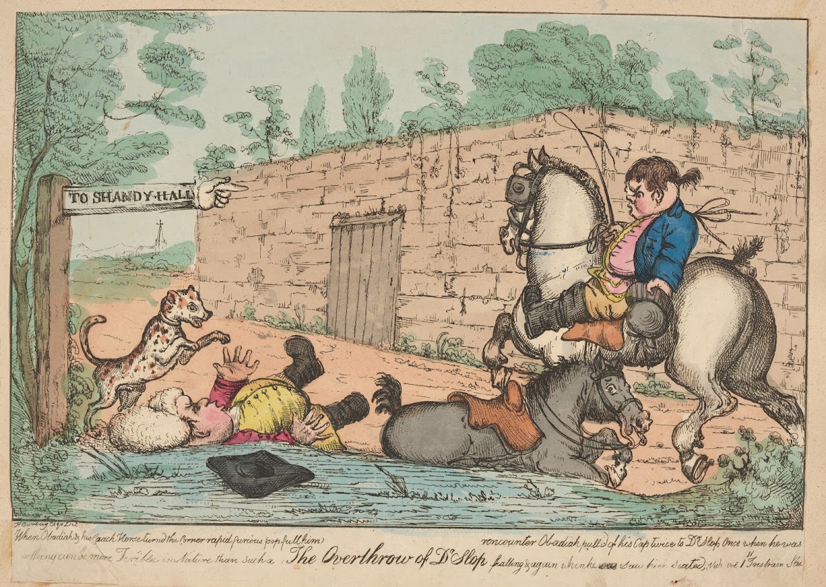 Life and opinions of Tristram Shandy gentleman The overthrow of Dr Slop