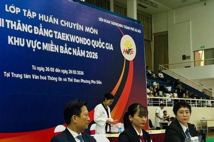 Hơn 800 võ sinh dự tập huấn, thi thăng đẳng Taekwondo quốc gia khu vực miền Bắc - Báo Hà Nội Mới