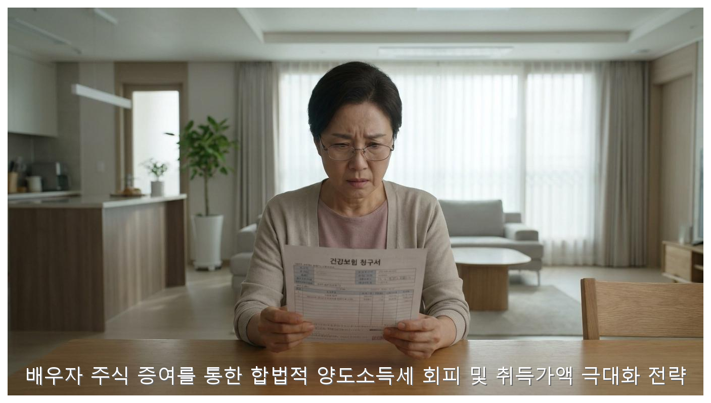 배우자 주식 증여를 통한 합법적 양도소득세 회피 및 취득가액 극대화 전략 핵심 안내 및 분석 인포그래픽 (8)