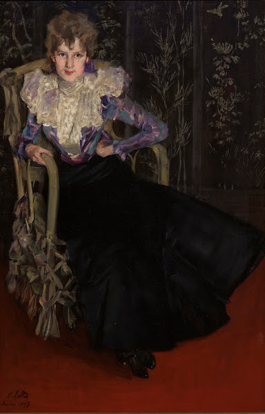 Junge Dame im Lehnstuhl 1897