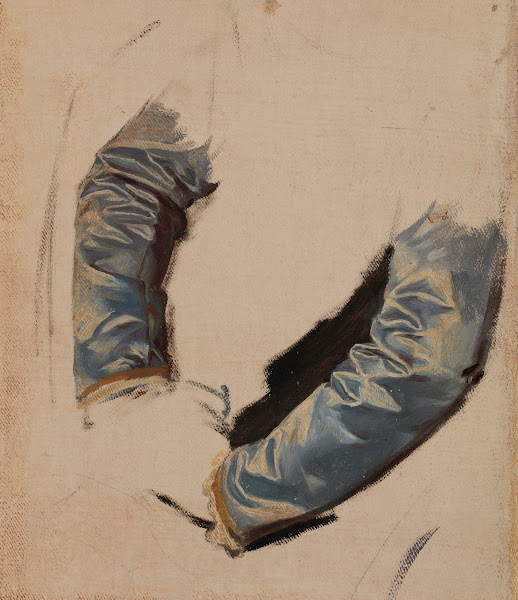 Sleeves of Kings Attire Study to the Painting The Death of Barbara Radziwiłł bef