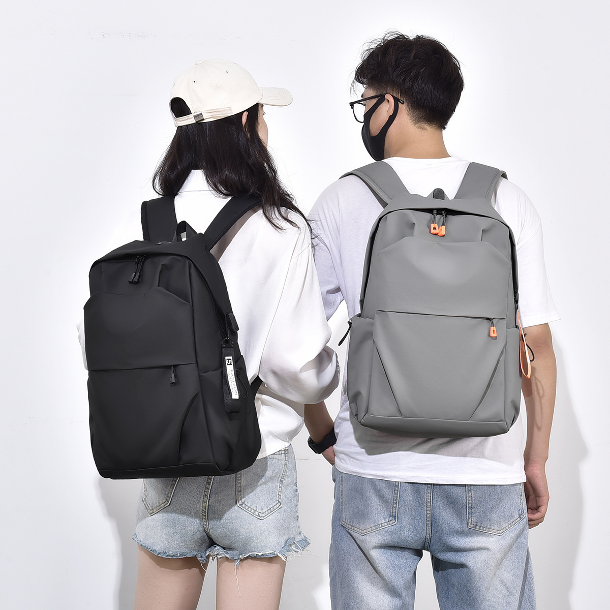 Backpack, PVC, up to 14 inches, breathable
