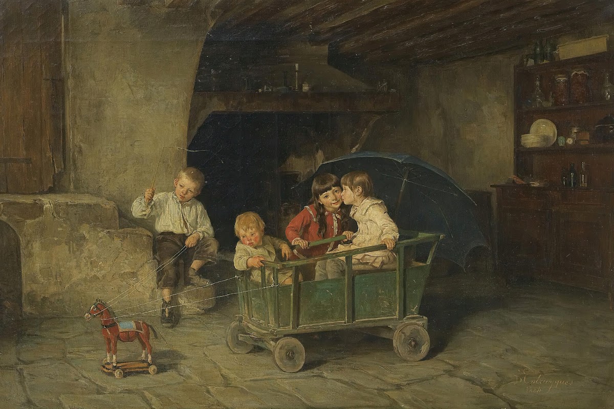 Chidren playing 1884