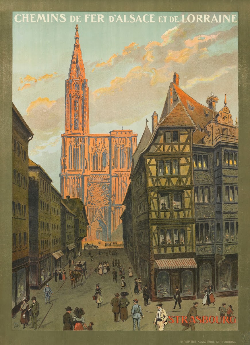 Chemins de fer dAlsace et de Lorraine Strasbourg 1920