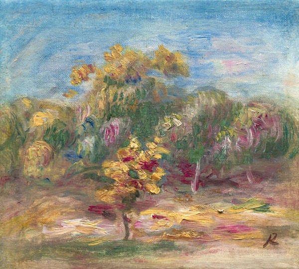 Paysage les arbres circa 1915