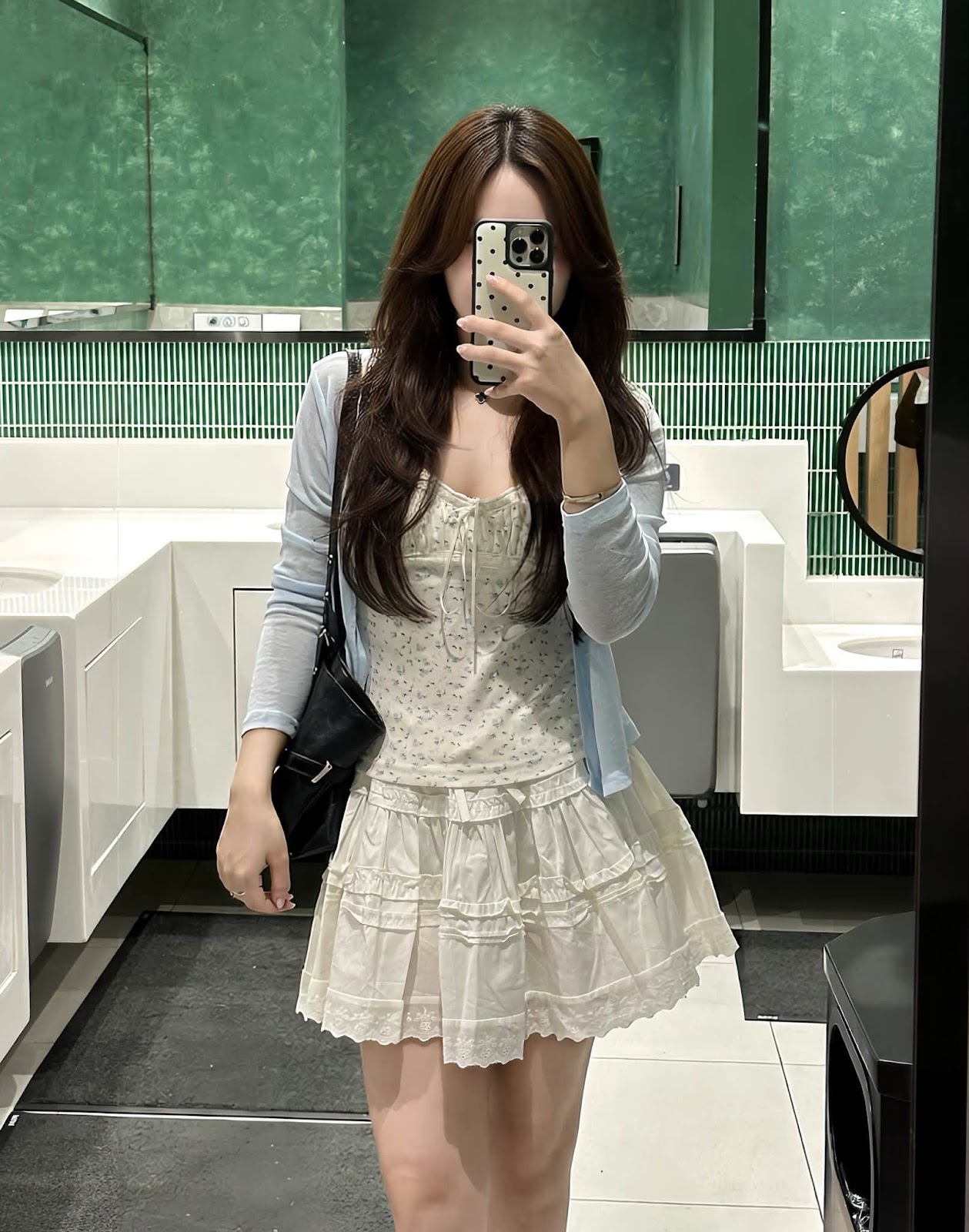 Sét áo thun kèm 2 dây hoa nhí viền ren XONXEN SHOP 80363