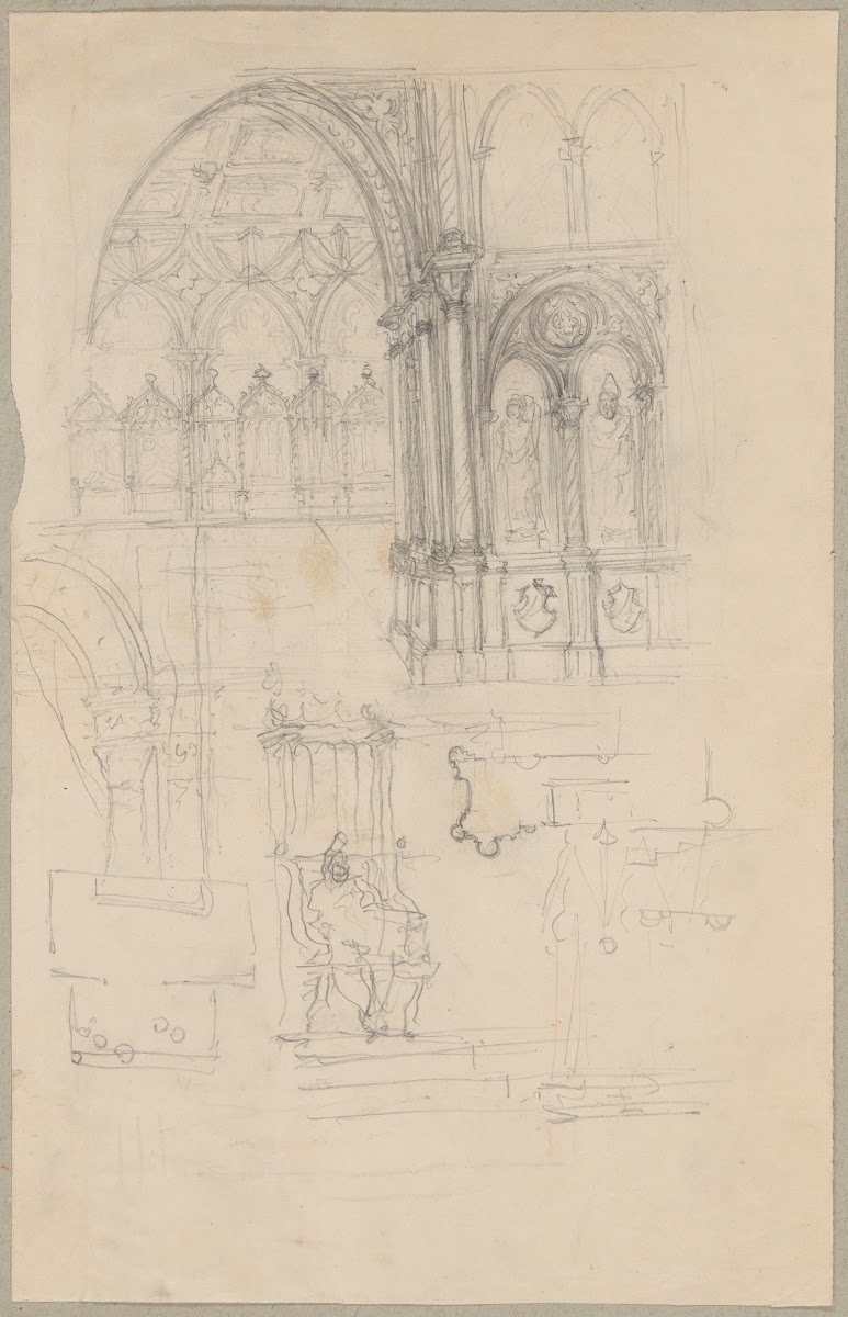 Sketches of fragments of Gothic architecture 1861 1867