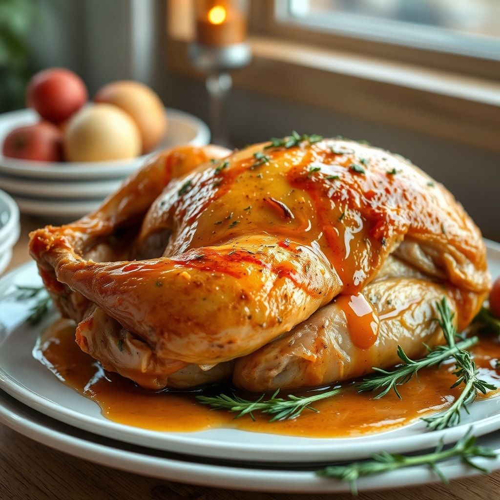 Easy Herb Butter Roasted Turkey for a Flavorful Holiday Dinner in 40 Minutes finished